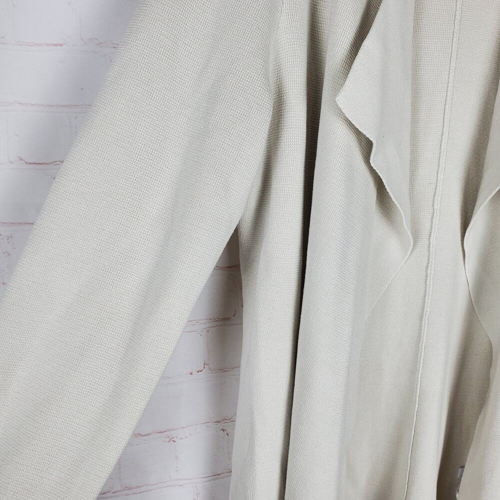 Eileen Fisher Silk Organic Cotton Open Front Cardigan Sweater Size M Draped - Picture 3 of 11